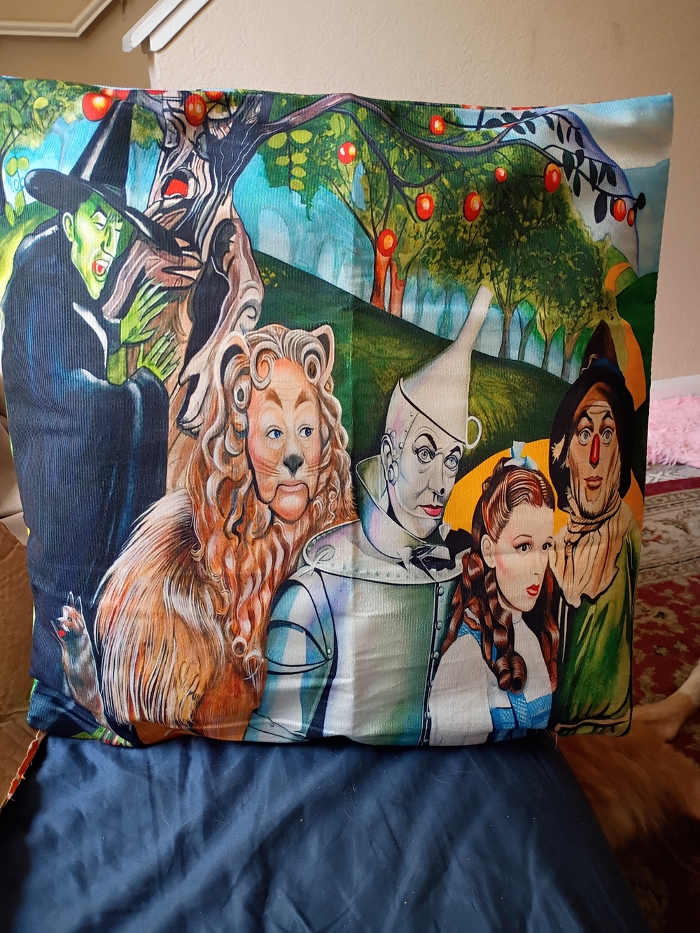 Brand New Wizard of Oz Character Pillow Multicolor